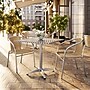 Flash Furniture Lila Indoor-Outdoor Table Set with 2 Chairs, 31.5" x 31.5", Aluminum/Beige (TLH32SQ020BGCH2)~#|#~72B53175-B35D-4FD3-B97920374D4EE2E6_sc7