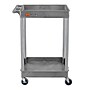 Luxor ENDURA 2-Shelf Utility Cart, Gray (STC11-G)~#|#~72B8A4BC-7D56-4A8D-A7A594C221622194_sc7