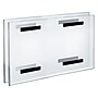 Azar Sign Holder, 17" x 11", Horizontal, Wall Mounted, Clear, Acrylic, 2/Pack (129937-2PK)~#|#~72C2CDA6-F725-41B6-B6232EEB1A65E030_sc7