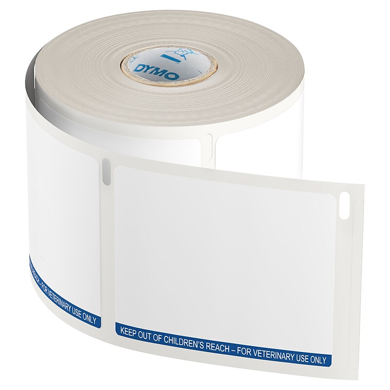 DYMO® LabelWriter™ Veterinary Prescription Labels, 2-3/4" x 2-1/8,", 400 Labels/Roll, 6 Rolls/Box (2187328) image 1