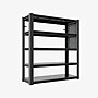 FlexiSpot 5-Shelf Metal Garage Storage Rack with Pegboard, 78" x 47.2" x 18", Black (CJ029-DJ)~#|#~72C54B44-CD54-4D1B-B90A36B7A0EAD985_sc7