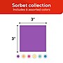 Staples Sticky Notes, 3" x 3", Sorbet Colors, 1200 Sheets - Pastel Self-Stick Notes for Planning, Lists & Office Use~#|#~72C785A2-E4ED-4458-9C4C1CE669468C41_sc7