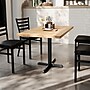 Flash Furniture Bennett Wooden Commercial Indoor Table, 48" x 30", Natural Top/Black Base (GSF3048NTT2230)~#|#~72C94DBA-EBB5-4582-A1F8278EB8F82185_sc7