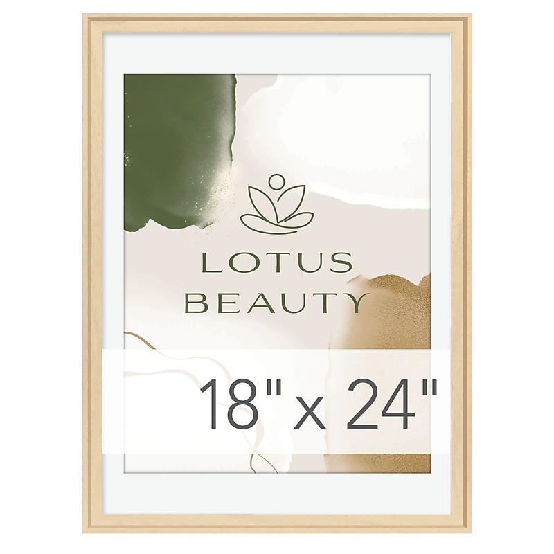 Excello Global Products 18" x 24" Plastic Poster Frame (PPFRM-SB-B-1824) image 1