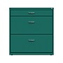 Space Solutions 3-Drawer Lateral File Cabinet, Letter/Legal Size, Lockable, 31.88"H x 30"W x 17.63"D, Teal (25074)~#|#~72CD0583-3B34-4133-B8A2815C611597B4_sc7