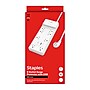 Staples TECH 8-Outlet 2-USB Port Surge Protector, 6', 2100 Joules, White (ST62775)~#|#~72CD820B-E612-4BC0-83A261D68F5E80A4_sc7