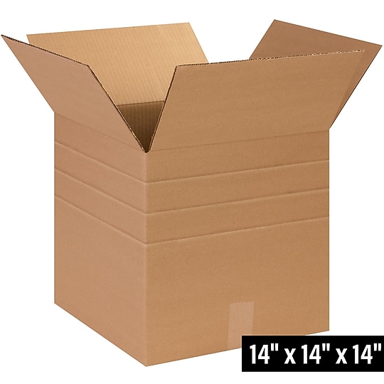 14" x 14" x 14" Multi-Depth Shipping Boxes, 32 ECT, 25/Bundle (BS141414MD)~#|#~72D39F6B-A6B8-4111-BB4021918A18860E_sc7
