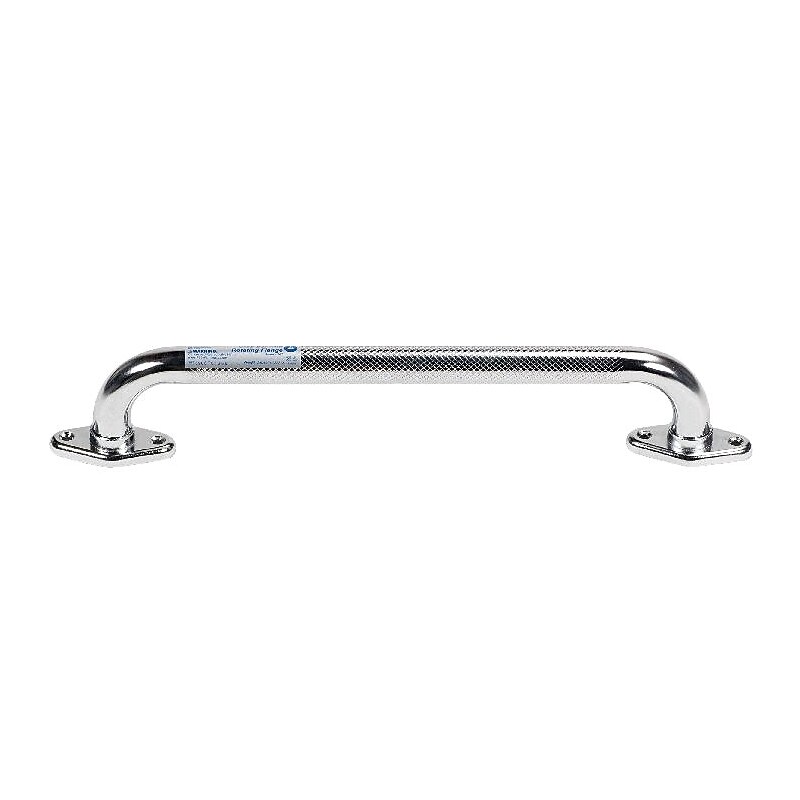 Dynarex Rotating Flange Knurled Grab Bar, 16" Inches, Chrome (10312) image 1
