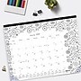 2027 Blueline DoodlePlan 22" x 17" Monthly Desk Pad Coloring Calendar, Black/White (C2917311-27)~#|#~72DA0456-4D13-410B-841208BF4B819813_sc7