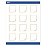 Avery Gold Double Border with Florals Matte Blank Card, White, 120/Pack (S00-DMX)~#|#~72DE697B-D6D8-41B1-A0F81B611196F744_sc7