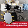 Hey! Play! 8" Drum Set, Black, 3 Pieces/Set (80-TT0078-BK)~#|#~72E3AB1B-6EAB-4BA9-ABA0C6D026F00A8A_sc7