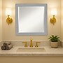 Amanti Art Brushed Nickel Frame Wall Mirror, 23.5" x 23.5" (A42674593556)~#|#~72E54ABC-D0DB-43CB-A4277867B276F5E0_sc7