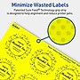 Avery Laser/Inkjet Round Multipurpose Labels, 2" Dia., Neon Yellow, 480/Pack (94501)~#|#~72E7073A-680F-4A23-B0E8453FD5869206_sc7
