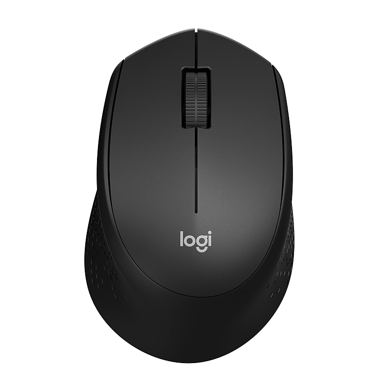 Logitech M330 Silent Plus Wireless Optical USB Mouse, Black (910-004905) image 1