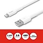 Staples TECH Lightning to USB-A Charging Cable, 3.3 ft., White (ST62329)~#|#~72EA04B1-630D-4847-821563103A85726C_sc7