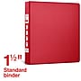 Staples 1 1/2" 3-Ring Non-View Binder, D-Ring, Burgundy (55365/26302)~#|#~72EA6C96-EC85-4CC5-8AFFC4A99080BA9D_sc7