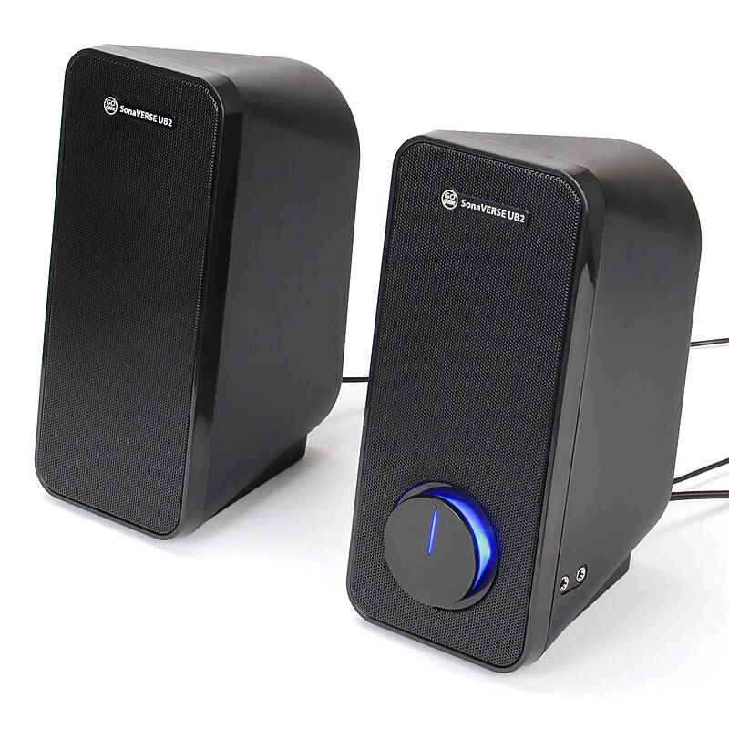 GoGroove SonaVERSE UB2 Computer Speaker System, Black (GGSVUB2100BOWS) image 1