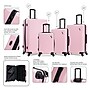 DUKAP Discovery 4-Piece Hardside Spinner Luggage Set, TSA Checkpoint Friendly, Pink (DKDISSMLXL-PNK)~#|#~72F21F4B-A909-49BD-90FD86CD03044008_sc7