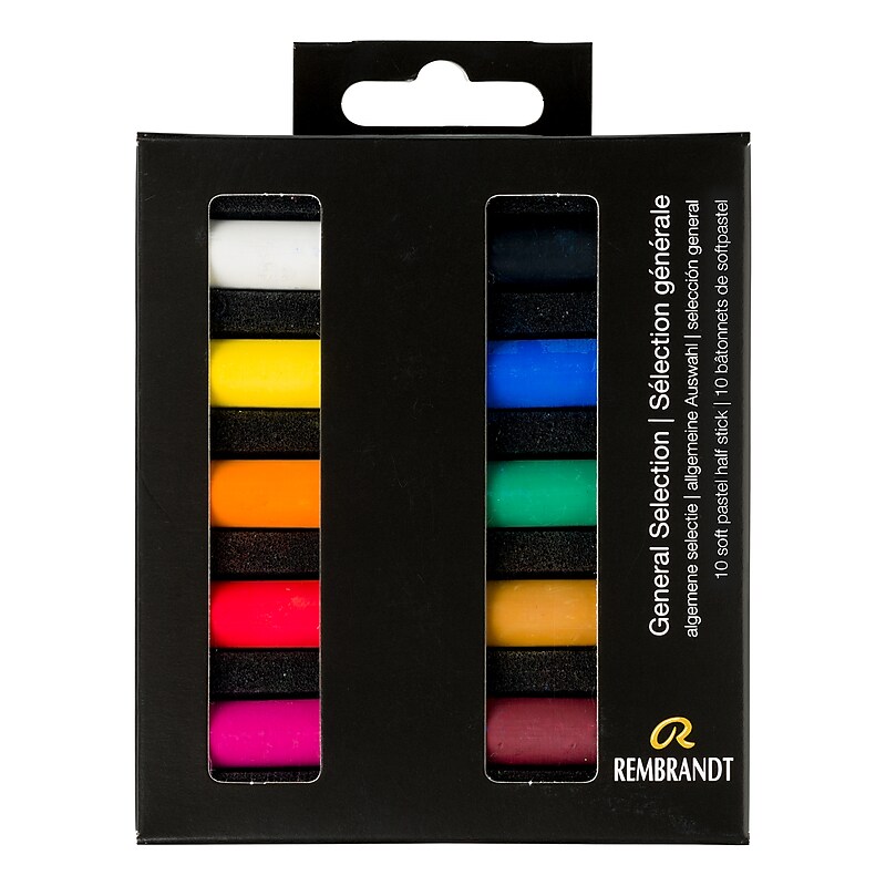 Rembrandt Soft Pastel Micro Sets, Assorted Colors, 10/Set (RBX31821000) image 1