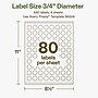Avery Hemp Round Laser/Inkjet Multipurpose Labels, 3/4" Dia, Off-White (640/Pack)~#|#~72F775A2-47BD-4416-914E71B547D7FCF9_sc7