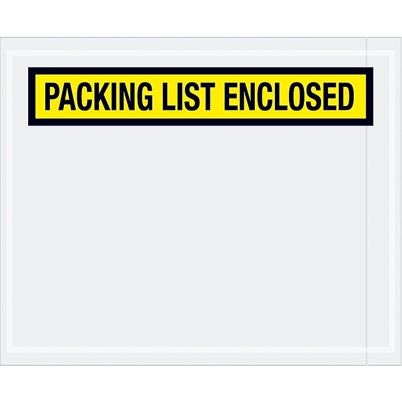 Packing List Envelope, 4 1/2" x 5 1/2", 1000/Carton (PL452) image 1