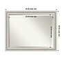 Amanti Art Parlor Silver Frame Wall Mirror, 35.5" x 45.5" (A42674593659)~#|#~72FC5A71-5285-45D0-88745DFA03CF0278_sc7