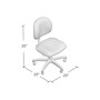 Boss Armless Ergonomic Fabric Swivel Task Chair, Black (B315-BK)~#|#~72FC6E42-7294-497A-883815674E593481_sc7