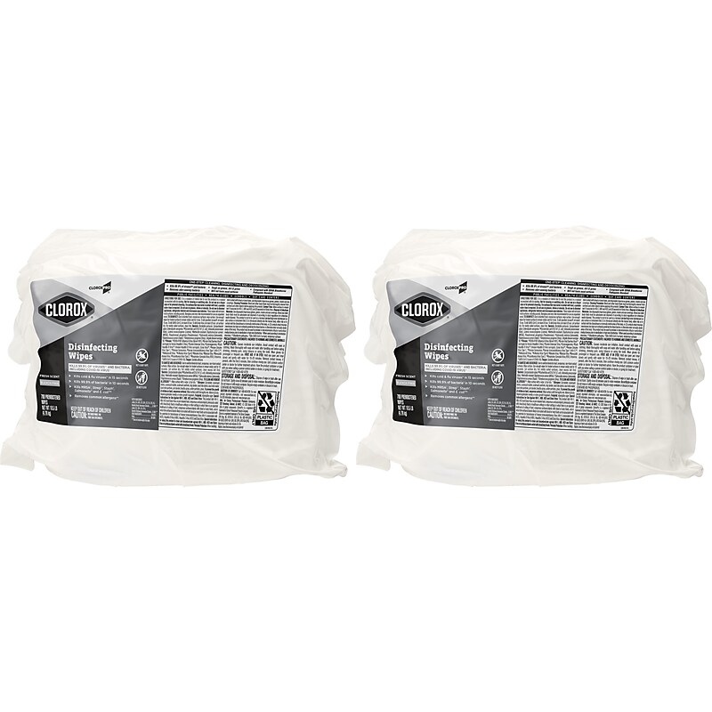 CloroxPro Disinfecting Wipes, Fresh Scent, 700 Wipes/Container, 2/Carton (31428) image 1