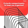 Staples Metal Incline Sorter, Black (10855)~#|#~7300976A-E443-4C21-A25A05E6D626BD21_sc7
