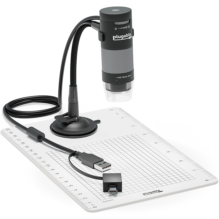 Plugable USB Digital Microscope with Observation Stand (USB2-MICRO