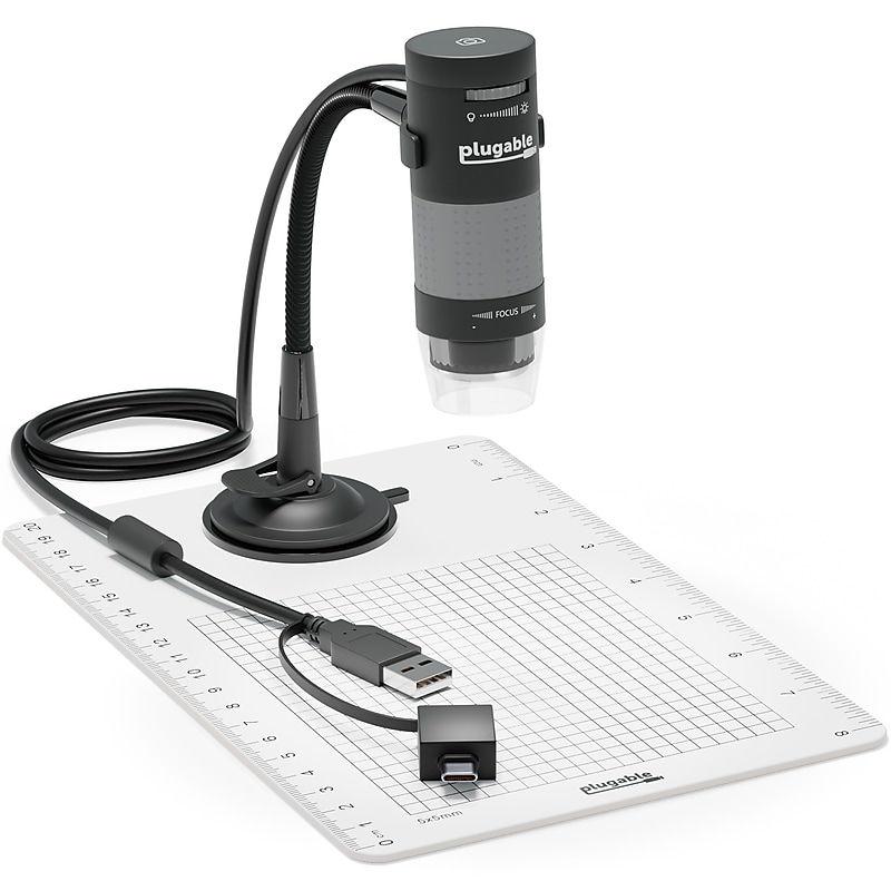 Plugable USB Digital Microscope with Observation Stand (USB2-MICRO-250X) image 1