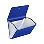 Staples Moisture Resistant Reinforced Plastic Filing Accordion File, 13-Pocket, Letter Size, Blue (TR52014)~#|#~73040D9D-5A09-4616-A6D57026D013E200_sc7