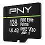 PNY PRO Elite Prime 128GB microSDXC Memory Card with Adapter, Class 10, UHS-I, V30 (P-SDU128V32200PEP-GE)~#|#~730A687B-1448-44A4-88FF42EF91B8EE07_sc7