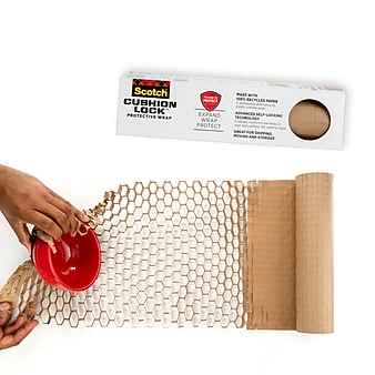 Scotch™ Cushion Lock™ Expanding Protective Wrap, Tan, 12" x 30 ft (PCW-1230)