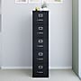 Staples 5-Drawer Vertical File Cabinet, Letter Size, Lockable, 61.38"H x 15"W x 26.5"D, Black (59589/25432)~#|#~7310148C-E354-4049-8283FD6921E8D583_sc7