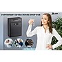AdirOffice Large Wall Mounted Drop Box with Suggestion Cards, Combination Lock, Black (631-04-BLK-KC-PKG)~#|#~7310D473-27C9-4288-B6BE8251EF9437C0_sc7
