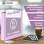 Davis Group Standard View 1.5" 3-Ring Binders, Lavender, 6/Pack (7412-13-06)~#|#~7314C9A3-6E37-48DA-B3D38248B941DBFB_sc7