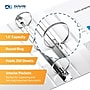 Davis Group QuickFit Heavy Duty 1 1/2" 3-Ring Standard Binders, White, 4/Pack (95020L-04)~#|#~7315C1F7-5CCA-4F91-B438A5B9591EE537_sc7