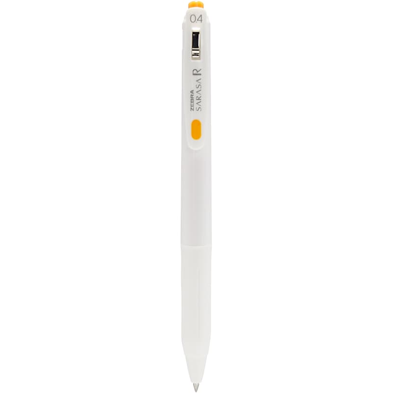 Zebra Sarasa R Retractable Gel Pen, Ultra Fine Point, 0.4mm, Orange Ink (47690UPCSTP) image 1