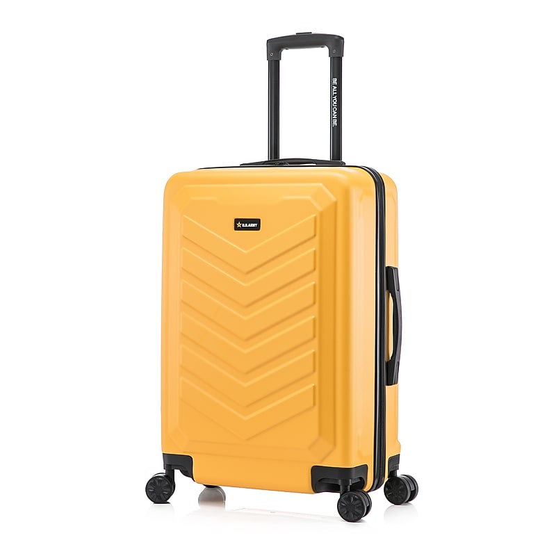 US Army FOX 25.79" Hardside Suitcase, 4-Wheeled Spinner, TSA Checkpoint Friendly, MUSTARD (USLFOX00M-MUS) image 1