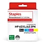 Staples Remanufactured Black High Yield and Tri-Color Standard Ink Cartridge Replacement for HP 62XL/62 (STN9H67FN2PK), 2/Pack~#|#~732289DE-583D-451C-ACDF1C005BB5362A_sc7