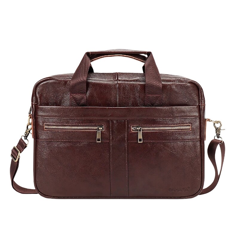 SaharaCase 16" Leather Laptop Bag, Oxford Brown (LT00082) image 1
