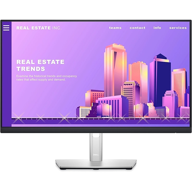 Dell Professional 24" FHD 60Hz LED Business Monitor, SDR, Height Adjustable, USB, Black (P2422H) image 1