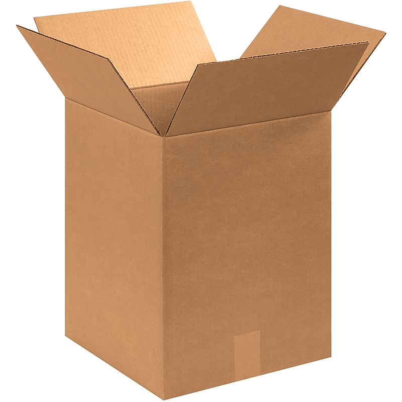 12" x 12" x 16" Shipping Boxes, 32 ECT, Brown, 25/Bundle (121216) image 1