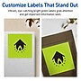 Avery Laser/Inkjet Multipurpose Square Labels, 4" x 4", Bright Green, 80/Pack (94100)~#|#~73385E9E-A09E-4AB5-92D4DF142607F434_sc7