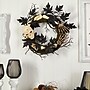 Nearly Natural Halloween Skull and Bones Wreath, 24" (W1206)~#|#~73391447-83D1-44CC-BEE907747C85A332_sc7