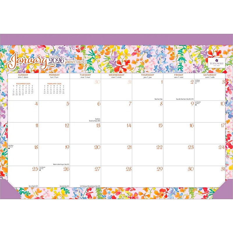 2026 Plato House of Turnowsky 15.5" x 11" Monthly Desk Pad Calendar (9798330707935) image 1