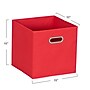 Household Essentials Medium Folding Fabric Storage Bin, 11" x 11"x 11", 23 Qt., Red, 6/Pack (825-1)~#|#~733E1DB3-C694-446F-BE38238A54B8C1A8_sc7