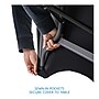 Iceberg 72"L x 30"W Open-Sided Stretch-Fabric Table Cover, Black (16541)~#|#~734034CA-9A2F-4F89-9E4C627EB99B37BF_sc7