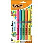 BIC Brite Liner Stick Highlighter with Grip, Chisel Tip, Assorted, 5/Pack (31257)~#|#~73435133-00C7-479D-86527FA56C241C55_sc7
